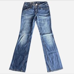 Mossimo Supply Co. Women's Blue Y2K Boot Cut Flare Jeans Size 5R